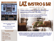 Tablet Screenshot of lazbistro.com